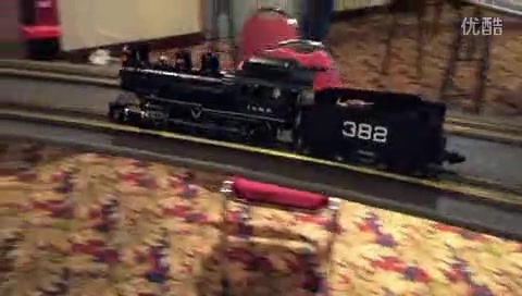 G-scale American steam train model video Casey Jones 382, independently developed, designed, and produced by Bowande